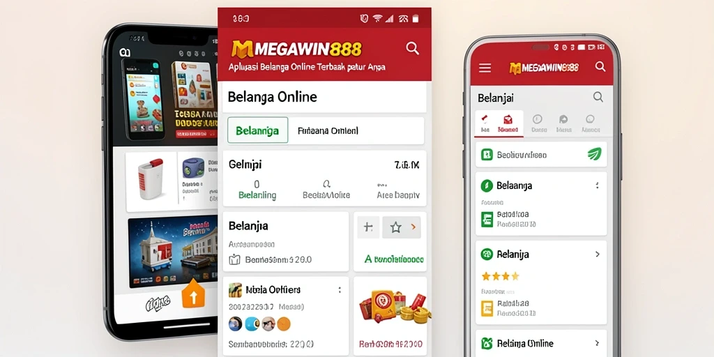 Tampilan antarmuka MEGAWIN888 untuk belanja online yang menarik.