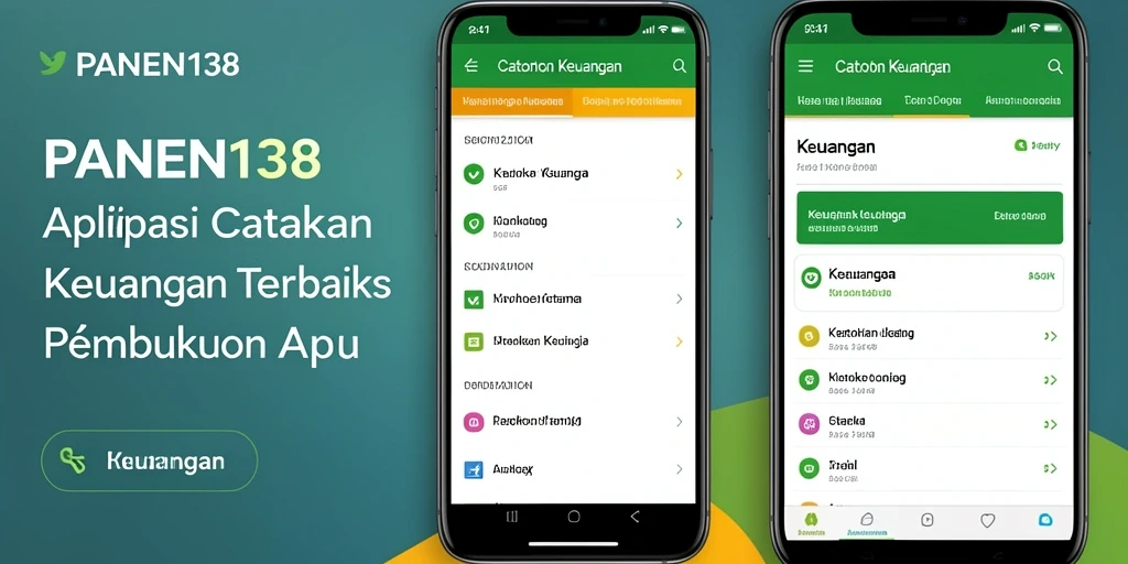 Tampilan antarmuka aplikasi Catatan Keuangan PANEN138 yang user-friendly.