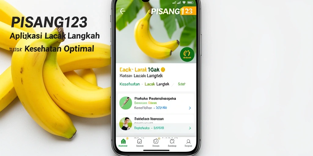 Tampilan antarmuka aplikasi PISANG123 yang intuitif dan informatif.