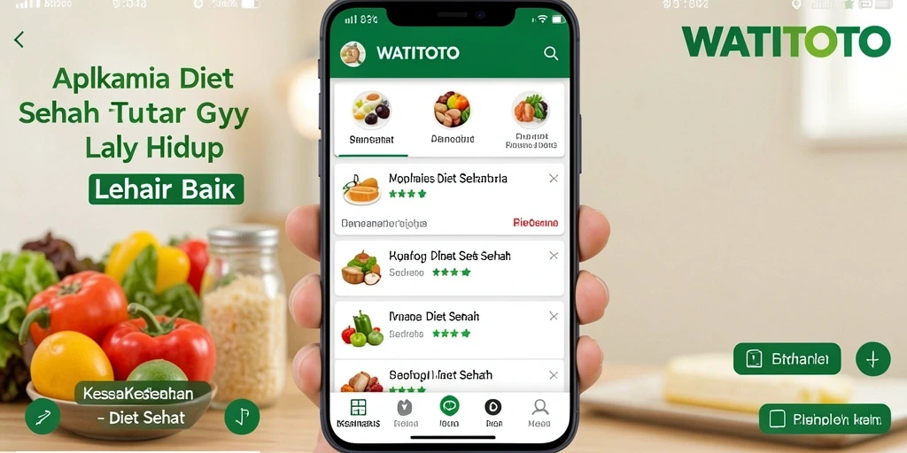 Tampilan antarmuka aplikasi WATITOTO yang sederhana dan informatif.